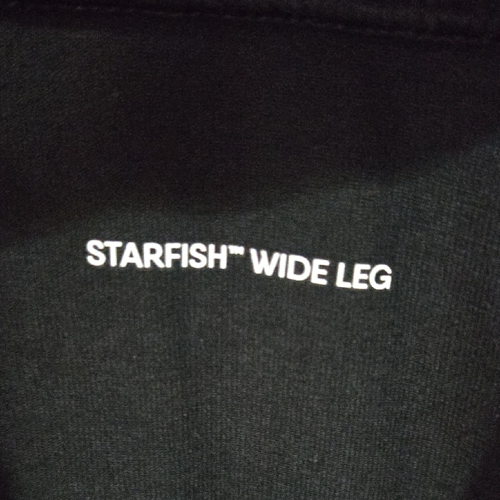 Lands' End Sz SP Women's Black StarFish Wide Leg Pants - Picture 3 of 7